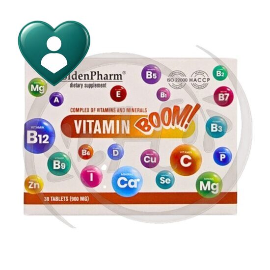 Golden Pharm Boom Multivitamīnu komplekss, N30